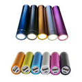 200 mAh Portable Mini Round Power Bank With Flashlight